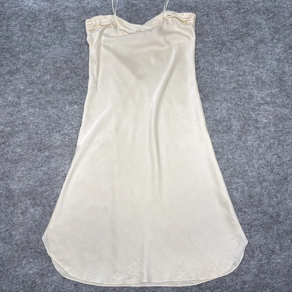 Vintage Victorias Secret silk robe slip dress set large embroidered coquette